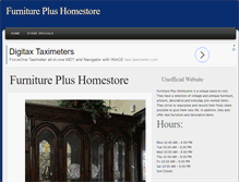 Tablet Screenshot of furnitureplushomestore.com